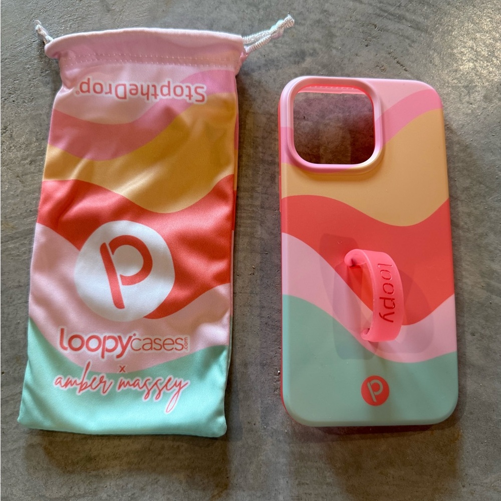 Loopy Case Sweet Sorbet X Amber Massey Pink Multi-Color Phone Case